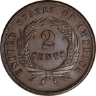 1864 Two Cent Piece - Large Motto   Uncirculated