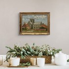 Clive Brown  english  1901-1991   stow Church  Oil On Panel Painting