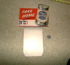 1940 s Pabst Blue Ribbon Flat Top Can 24 Can Store Display Sign