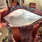 Vera Bradley Women s Premium Cotton Lunch Tote  One Size  Marrakesh Cinnamon
