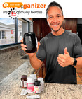 Travel Pill Organizer - Airtight Medicine Case For Traveling Large  Black