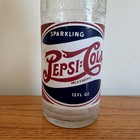 Vintage 1947 Pepsi Cola 12 Fl Oz Glass Bottle Marion Illinois Franchised Bottler