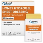 Hydrogel Sheet Dressing 4 7 x3 4  - 10 Pack With 30  Medical Honey For Wounds  U