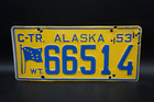 1953 Alaska Truck License Plate