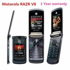 Unlocked Classic Motorola Razr 2 V8 2gb 2 0mp Flip Java Cell Mobile Phone