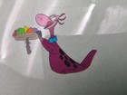 Hanna-barbera The Flintstones Dino Animation Cel Original Production Purple Pink