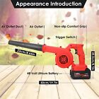Cordless Leaf Blower Vacuum Handheld Electric Leaf Blower With 2 Battery Us