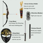 10pcs Ninja Role Play Kits For Kids With Sword Mask Bow Arrow Set Christmas Gift