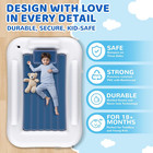 60 Inch Portable Toddler Travel Bed Cozy Kids Air Mattress Set With Pump   Carry