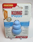 Kong Puppy Natural Teething Rubber Chew Toy For Dogs Extra Small X Small Blue