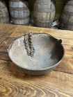 Crusty Old Antique Cast Iron Gate Mark 9 5  Bail Handle Bowl Vintage