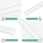 M Meterxity 4-pack Clear Plastic Tube  10mm Id X 11mm Od X 305mm L 