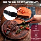 8 Piece Stainless Knife Set Professional Serrated Steak Knives Kitchen Tools Usa