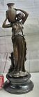 Hand Made Bronze Sculpture Large Maiden Roman Greek Style Office Decoration