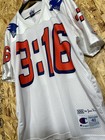 Vintage Champion New England Patriots Stone Cold Steve Austin Jersey 40 Rare Wwe
