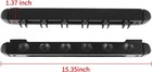 2-piece Wall Mounted Pool Cue Rack     Solid Wood Billiard Cue Holder For 6 Stic