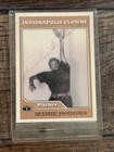 Negro League Autographed Baseball Mamie Peanut Johnson Indy Clowns Card Shirt