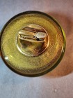 Mcm Green Murano Glass Table Lighter Gold Aventurine Flecks Working Evans Insert