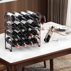 Simple Trending 4-tier Stackable Wine Rack  Standing Bottles Holder Organizer 