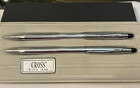Vintage Cross Century Chrome Ball Point Pen  Mechanical Pencil Set 3501