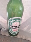 Vintage Heineken Beer 24  Tall Bottle Green Plastic Advertising Read Flaws