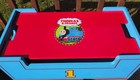 Thomas   Friends Trains Wooden Toy Box  Lid   Wheels Learning Curve Storage read