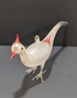 Rare 1920-30 s German Bimini Hand Blown Mercury Glass Pheasant Bird Ornament