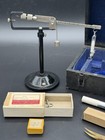 Vintage Central Scientific Co  Lab Balance Scale Set With Plummet   Weight Box