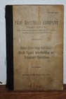 1914 Erie Rr Rules Governing Operation Automatic Block Signals W illustrations