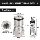 Dbgogo Corny Keg Ball Lock Posts  2 Pair Post  Silver 