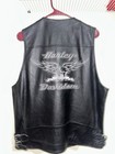 Vintage 2005 Harley-davidson Dark Eagle Men   s Large Leather Vest 97024-06vm