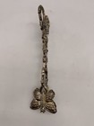 Silver Plated Butterfly Design Serving Tongs 10 5  Inch Vintage Godinger Co G233