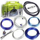 8 Gauge Amp Kit Wiring 400 Watts Ofc Copper Wire Car Audio Installation Lot Of 6