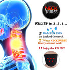 Self Heating Pain Relief Soothing Neck Wrap - Portable Dual Magnetic Therapy