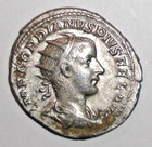 Ancient Silver Coin Roman Empire Gordian Iii  238-244 Ad  Ar Antoninianus Apollo