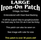 Bon Jovi Iron On Patch Embroidered Vintage New Large Slippery When Wet 80 s