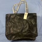 Retro Saks Fifth Avenue Black Two Handle Tote Bag New With Tags