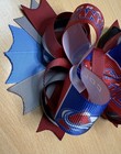 Colorado Avalanche Hockey Team Inspired Hair Bow