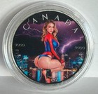 Canada 2025 Maple Leaf Spider Bum Edition 1 Oz Colorized Silver Art Coin