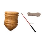 Wood Rotating Top Educational Wooden Toy Gyro Toy Lightweight Portable Sturdy
