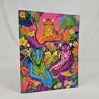 Vintage Lisa Frank Aloha Tigers 3 Ring Binder Folder Stuart Hall 90s