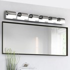Vanity Light 47  6 Lights Bathroom Mirror Wall Lamp Modern Nickel Led Fixture Ul