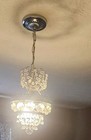 Crystal Chandelier With Silver  Made In Czech 