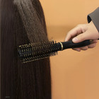 Round Hair Brush Boar Bristle Soft Hair Comb Womens Hair Styling Comb Portable