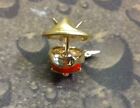 Vintage Math Teacher Appreciation Gift Pin Red Apple Division Sign