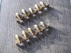 Gold Dust Slow Death Whistler Vertical Ice Fishing Jig Lot Of 10 C3