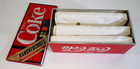 Vtg Coca-cola Machine 3pc Handkerchief Tin Box Set 6 5    W  Coke Bank Feature 90s