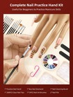 Practice Hand For Acrylic Nails - Nail Tips Won t Fall Off Fake Hand - Flexib   