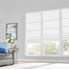 Blackout Custom Roman Shades For Windows  Thermal Insulated Sunlight Blocking   