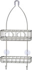 Home Shower Caddy Storage Chrome Hanging Shelf Bathroom Elegance Organizer Rack